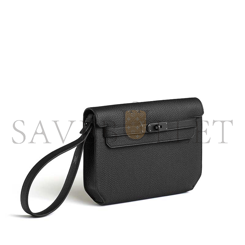 H**me5 kelly depeches 25 monochrome pouch togo h082295ch89 (25.2*19.5*4cm)